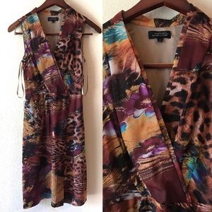 Tahari | Mixed Animal Print Dress Small